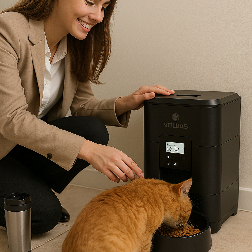 Auto Paw™ Smart Automatic Pet Feeder – App-Controlled, Scheduled Feeding, Portion Control for Cats & Dogs