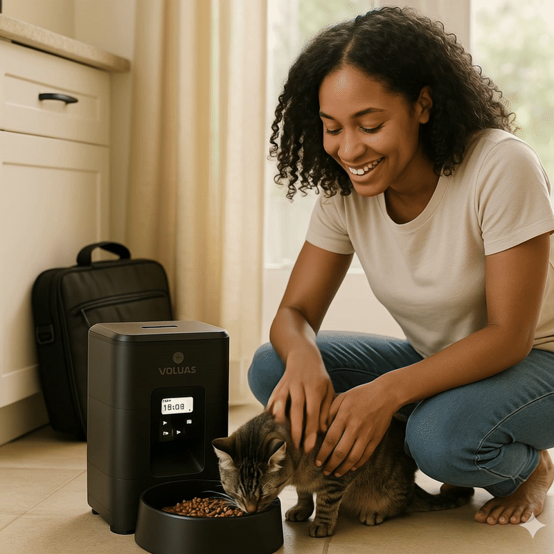 Auto Paw™ Smart Automatic Pet Feeder – App-Controlled, Scheduled Feeding, Portion Control for Cats & Dogs